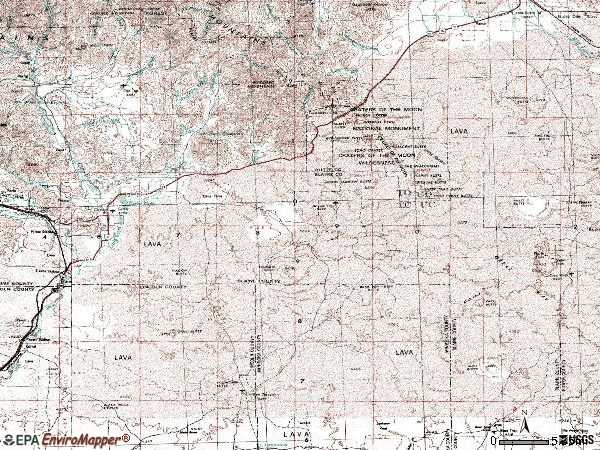 Zip code 83320 topographic map