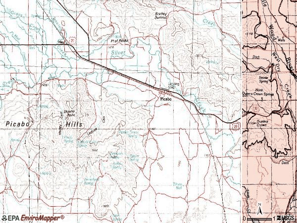 Zip code 83348 topographic map