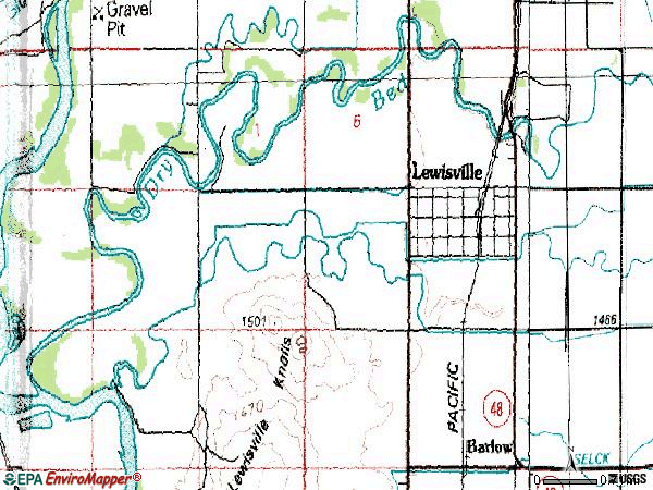 Zip code 83431 topographic map