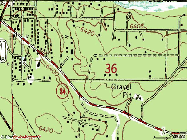 Zip code 83433 topographic map