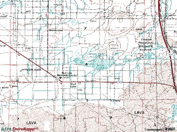 Zip code 83450 topographic map