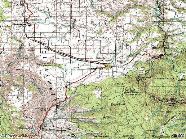 Zip code 83530 topographic map
