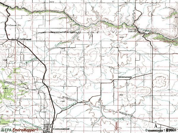Zip code 83533 topographic map