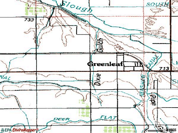 Zip code 83626 topographic map