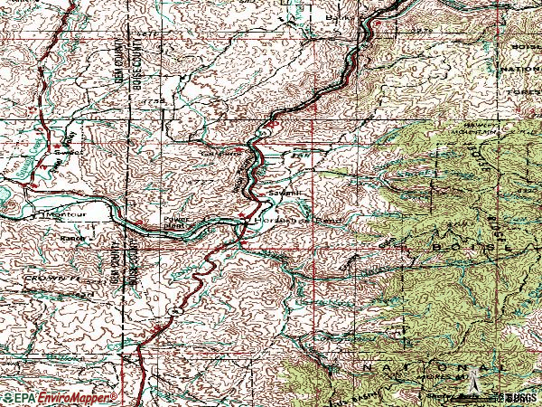 Zip code 83629 topographic map