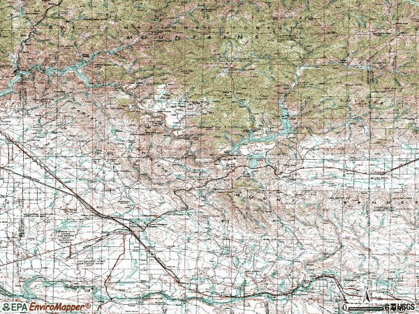 Zip code 83647 topographic map