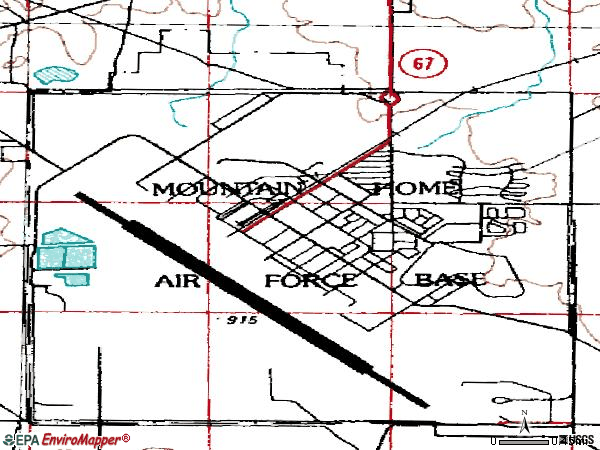Zip code 83648 topographic map