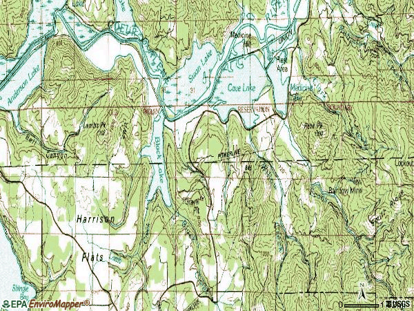 Zip code 83842 topographic map