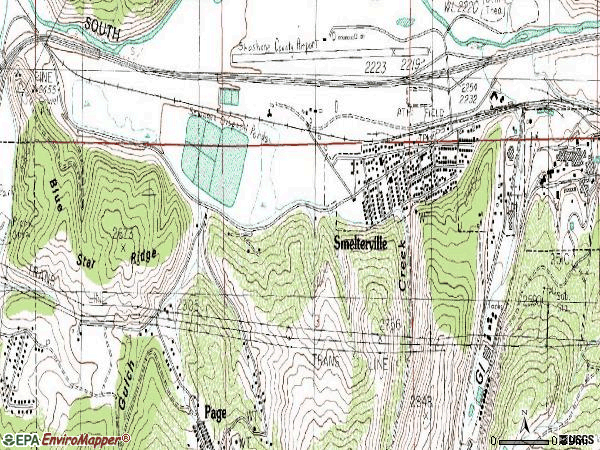 Zip code 83868 topographic map
