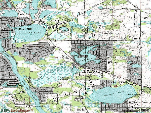 Zip code 60042 topographic map