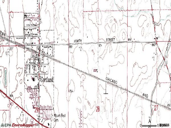 Zip code 60112 topographic map