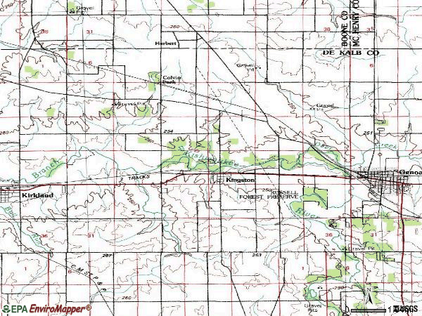 Zip code 60145 topographic map