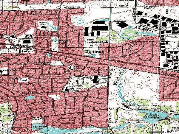 Zip code 60157 topographic map