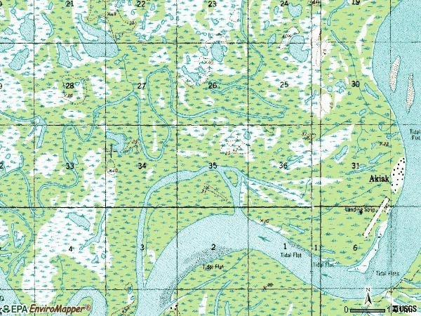 Zip code 99552 topographic map