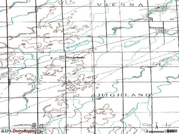 Zip code 60437 topographic map