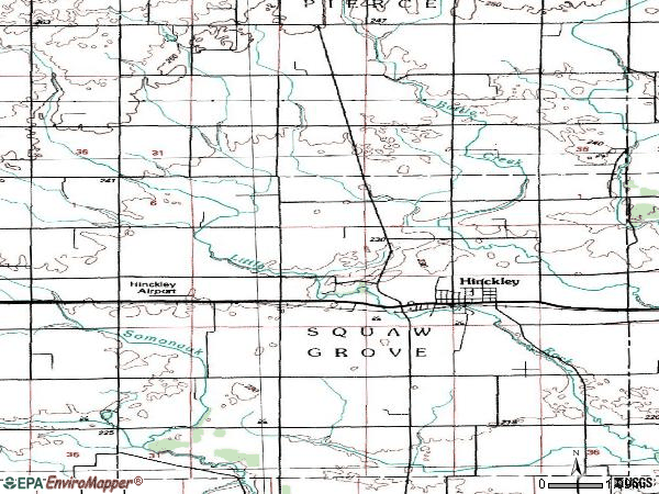 Zip code 60520 topographic map