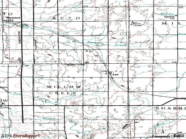 Zip code 60530 topographic map
