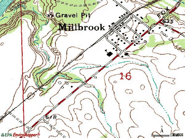 Zip code 60536 topographic map