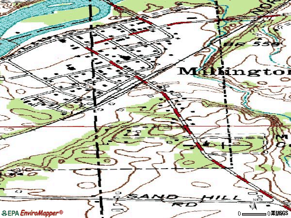 Zip code 60537 topographic map