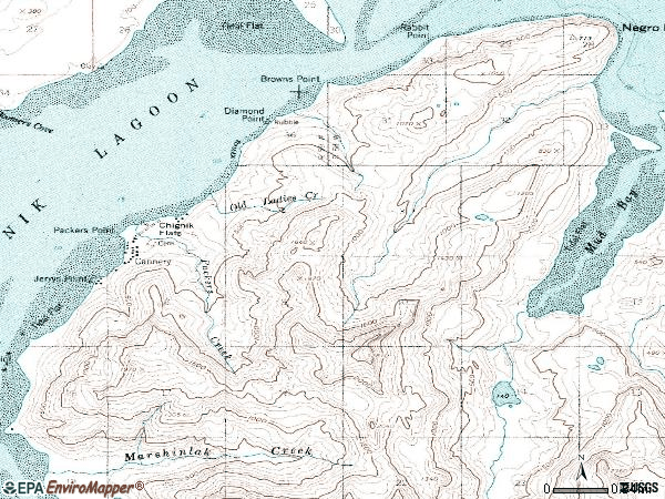 Zip code 99565 topographic map