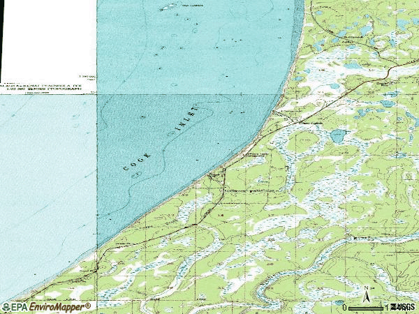 Zip code 99568 topographic map