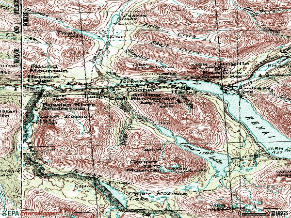 Zip code 99572 topographic map
