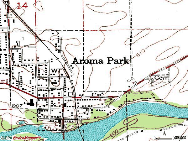 Zip code 60910 topographic map