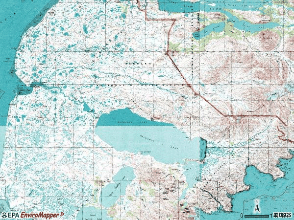 Zip code 99579 topographic map