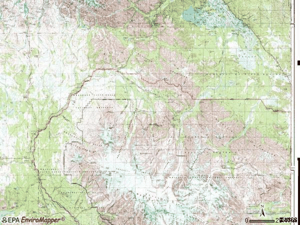 Zip code 99586 topographic map