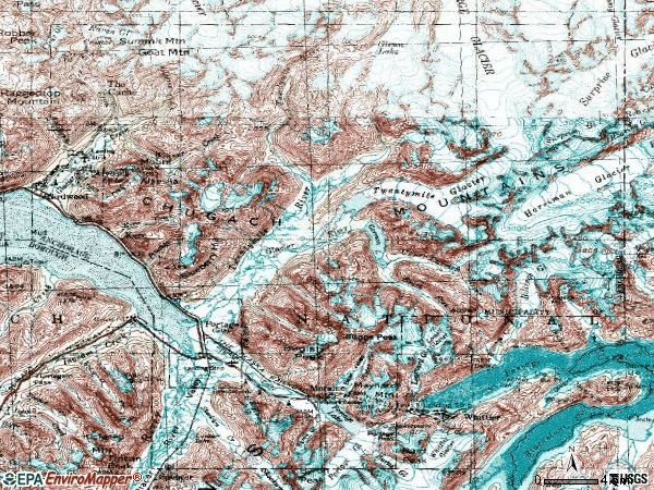 Zip code 99587 topographic map