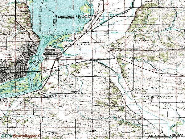 Zip code 61252 topographic map