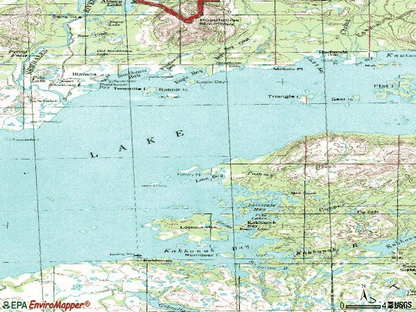 Zip code 99606 topographic map