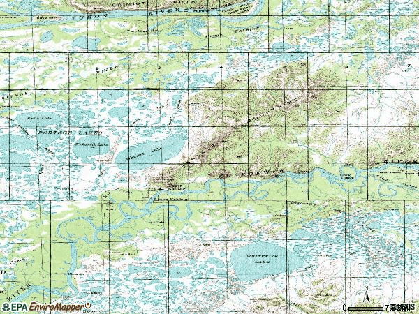 Zip code 99607 topographic map
