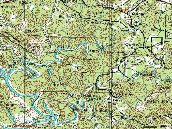 Zip code 35130 topographic map