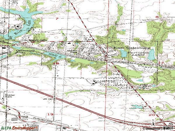 Zip code 61430 topographic map