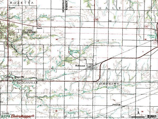 Zip code 61447 topographic map