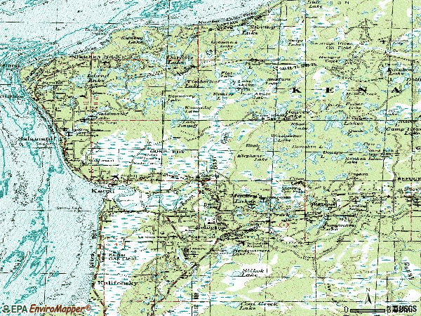 Zip code 99611 topographic map