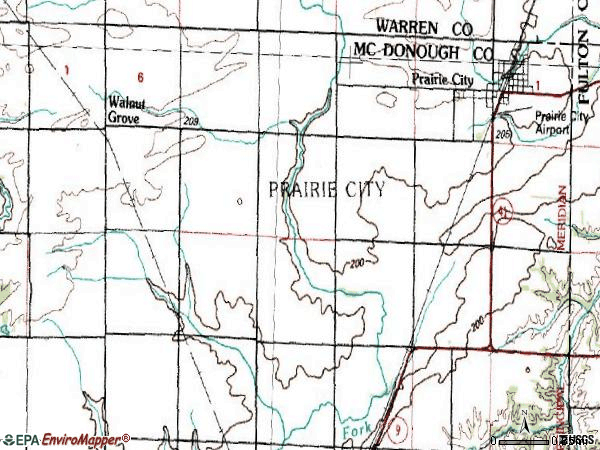 Zip code 61470 topographic map