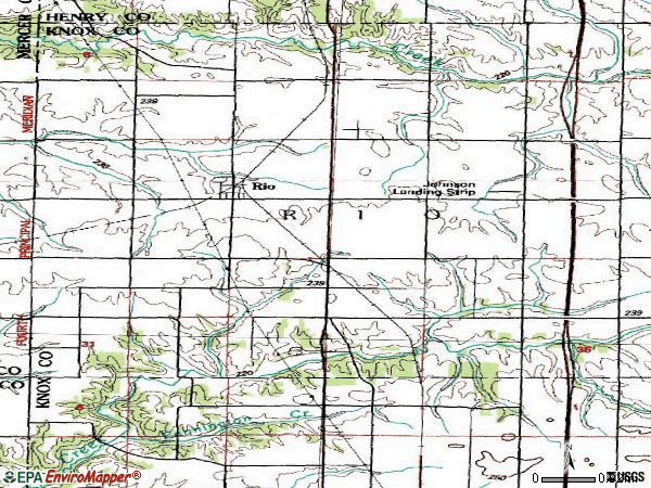 Zip code 61472 topographic map