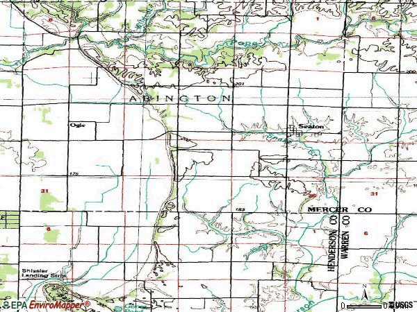 Zip code 61476 topographic map