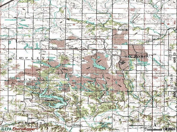 Zip code 61485 topographic map