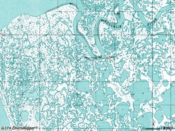 Zip code 99614 topographic map