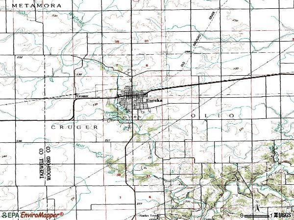 Zip code 61530 topographic map