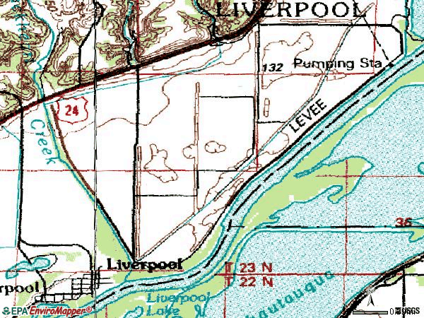 Zip code 61543 topographic map
