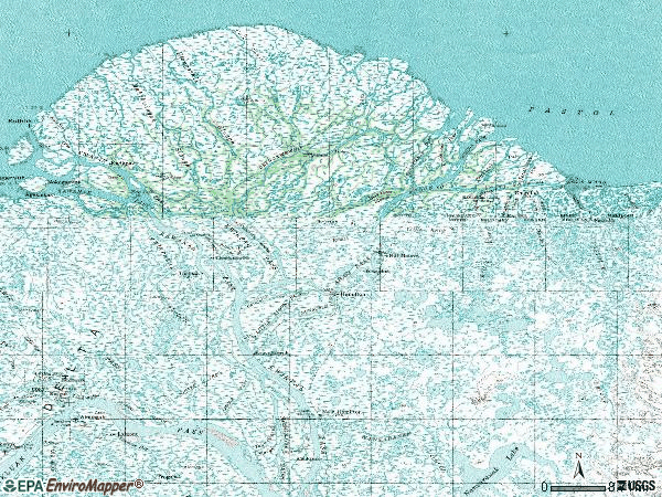 Zip code 99620 topographic map