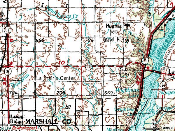 Zip code 61565 topographic map