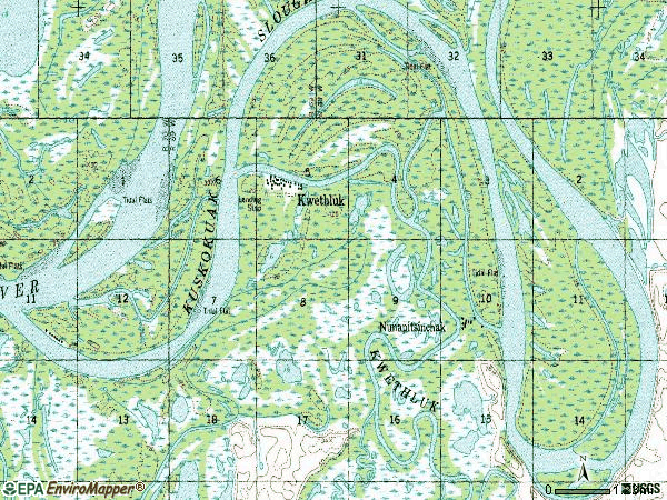 Zip code 99621 topographic map