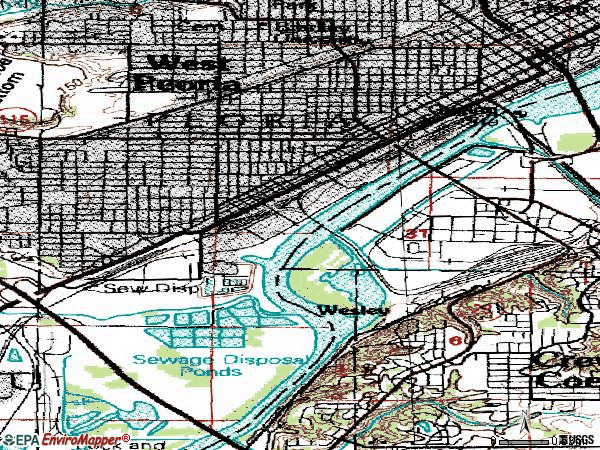 Zip code 61602 topographic map