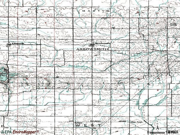 Zip code 61722 topographic map