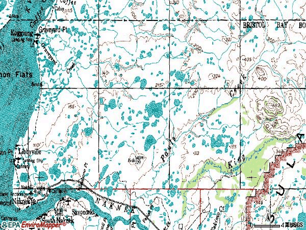 Zip code 99633 topographic map